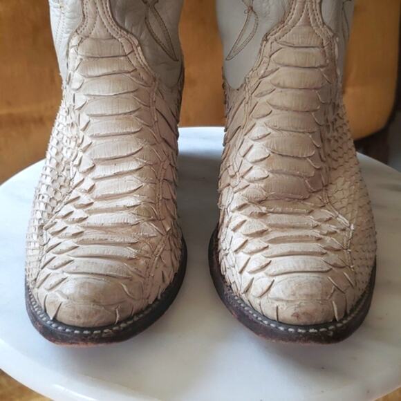 Dan Post 4061 Women's Vintage Cowboy Boots Aligator Embroidered Western Cowgirl - Picture 3 of 8